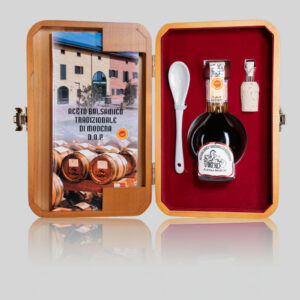 aceto balsamico tradizionale di modena DOP affinato scatola di legno
