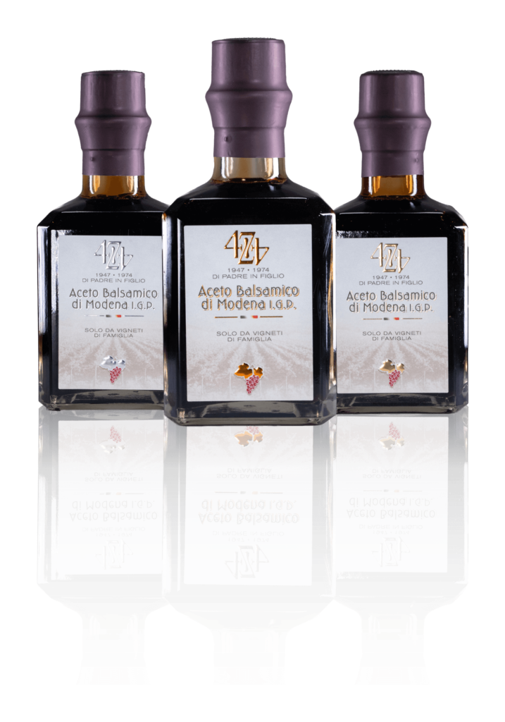 aceto balsamico di modena IGP Linea 4774 vigneti di famiglia