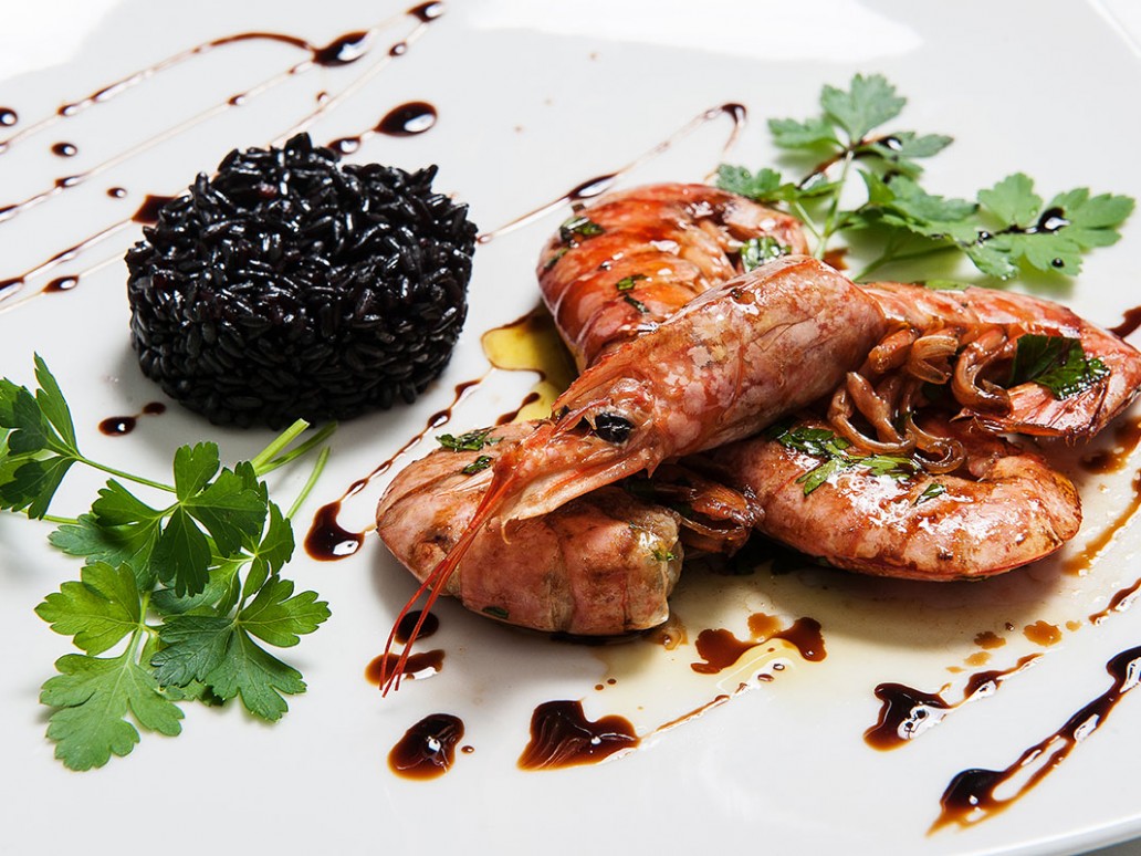Gamberoni al condimento Balsamico